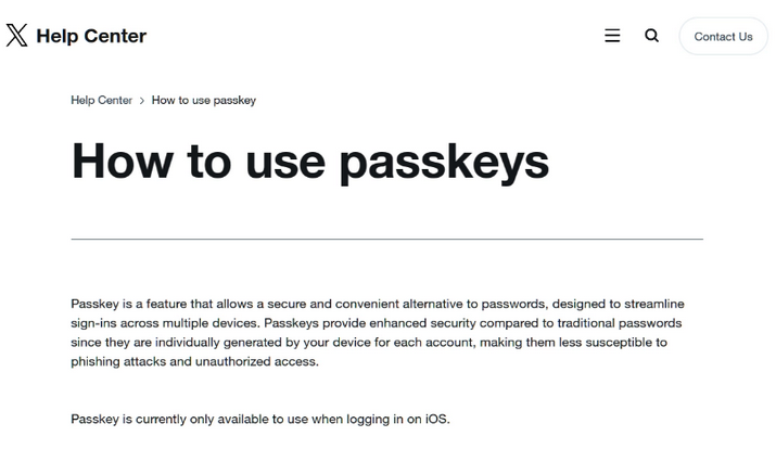 惠城苹果维修店铺分享iOS用户如何通过通行密钥(Passkey)登录 